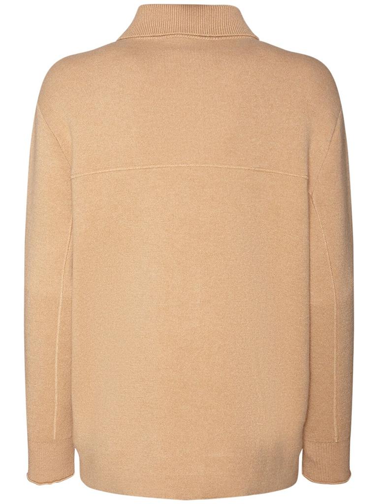 Cashmere Blend Knit Jacket商品第4张图片规格展示