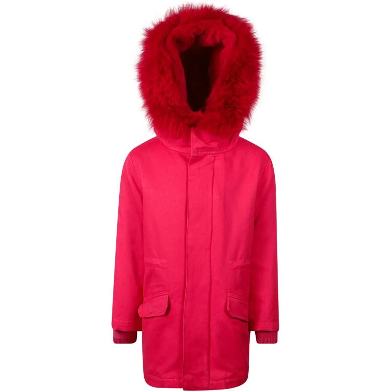 商品Yves Salomon|Fur hoodie jacket in fuchsia,价格¥8470,第1张图片