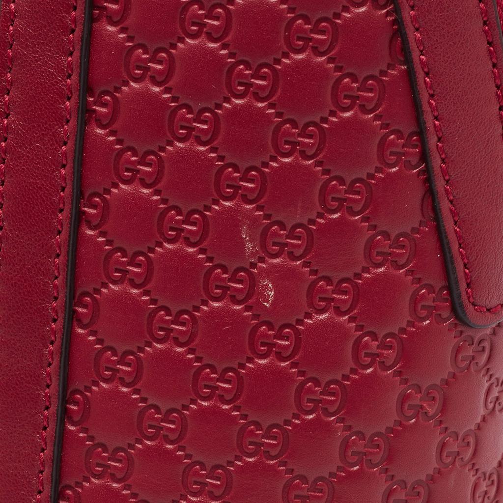 Gucci Red Microguccissima Leather Mini Dome Bag商品第6张图片规格展示