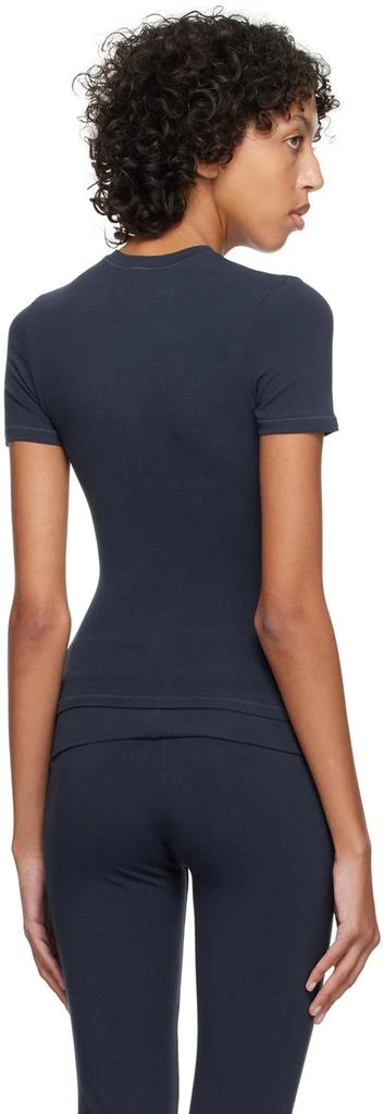 商品SKIMS|Navy Cotton Jersey T-Shirt,价格¥387,第3张图片详细描述