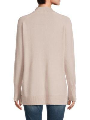 商品Saks Fifth Avenue|Ribbed Trim Mockneck Cashmere Sweater,价格¥892,第2张图片详细描述