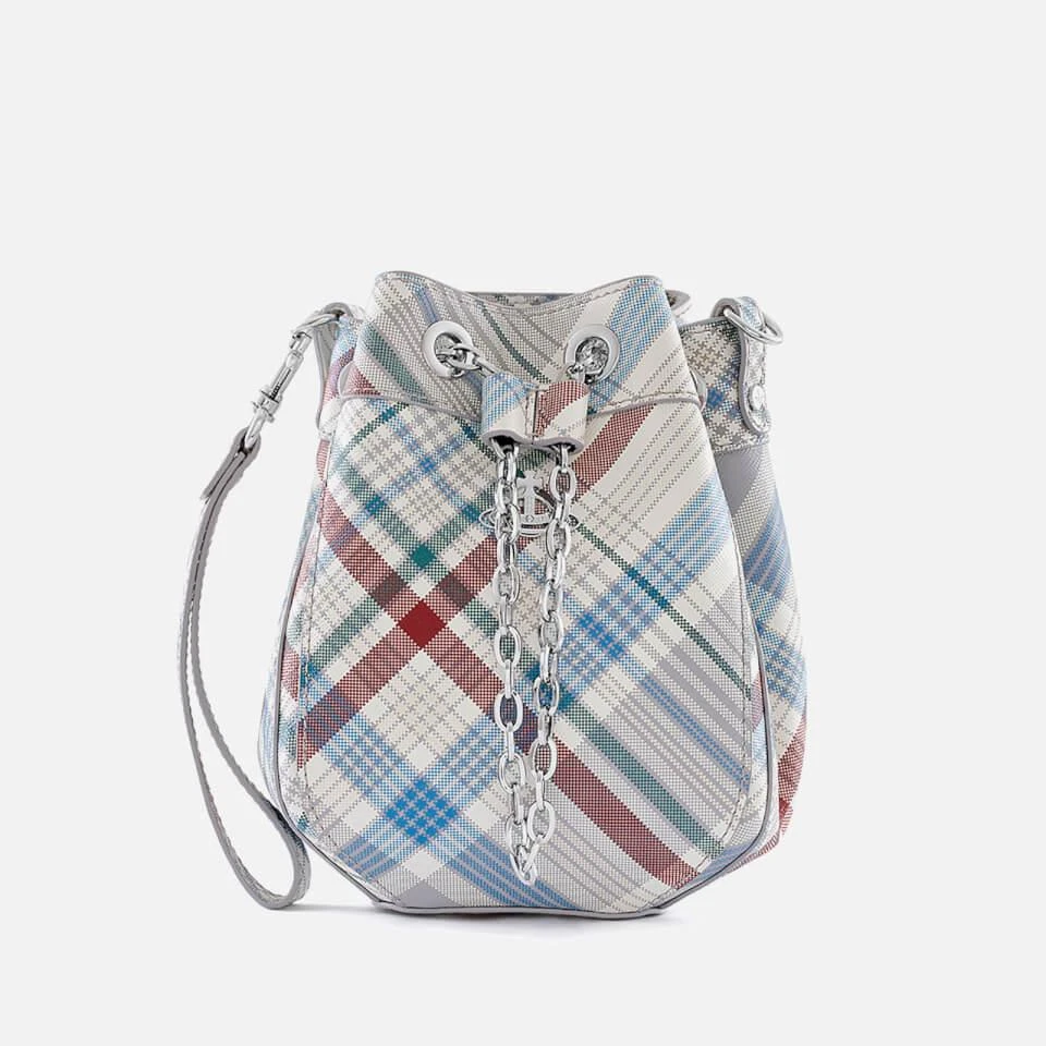 商品Vivienne Westwood|Vivienne Westwood Chrissy Small Checked Leather Bucket Bag,价格¥1993,第1张图片