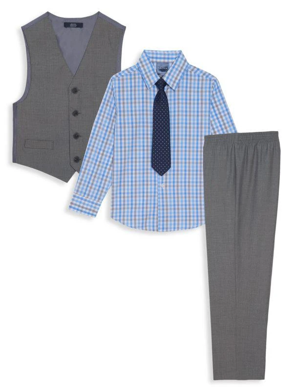 商品Nautica|Little Boy's Sharkskin 4-Piece Clothing Set,价格¥318,第2张图片详细描述