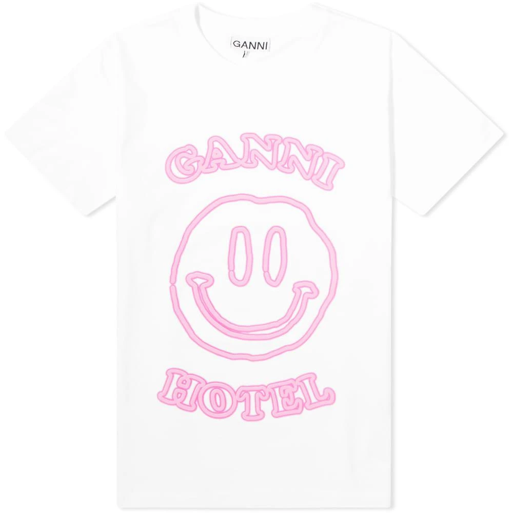 商品Ganni|GANNI Smile Print T-Shirt,价格¥568,第1张图片