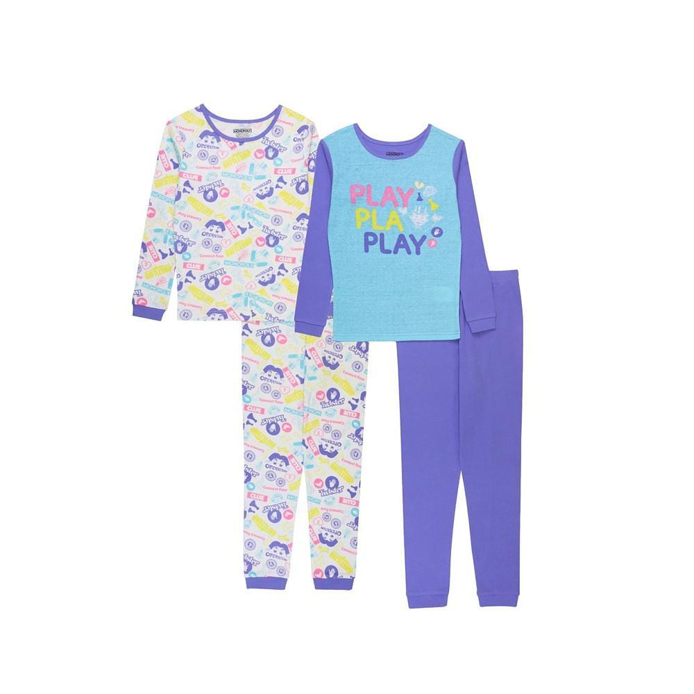 商品AME|Little Girls Monopoly Tops and Pajamas, 4-Piece Set,价格¥425,第1张图片