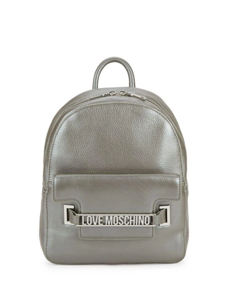 商品Moschino|Metallic Leather Backpack,价格¥1337,第1张图片