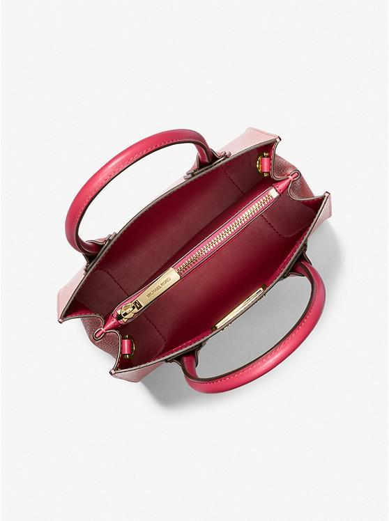 商品Michael Kors|Mercer Medium Two-Tone Pebbled Leather Crossbody Bag,价格¥853,第4张图片详细描述