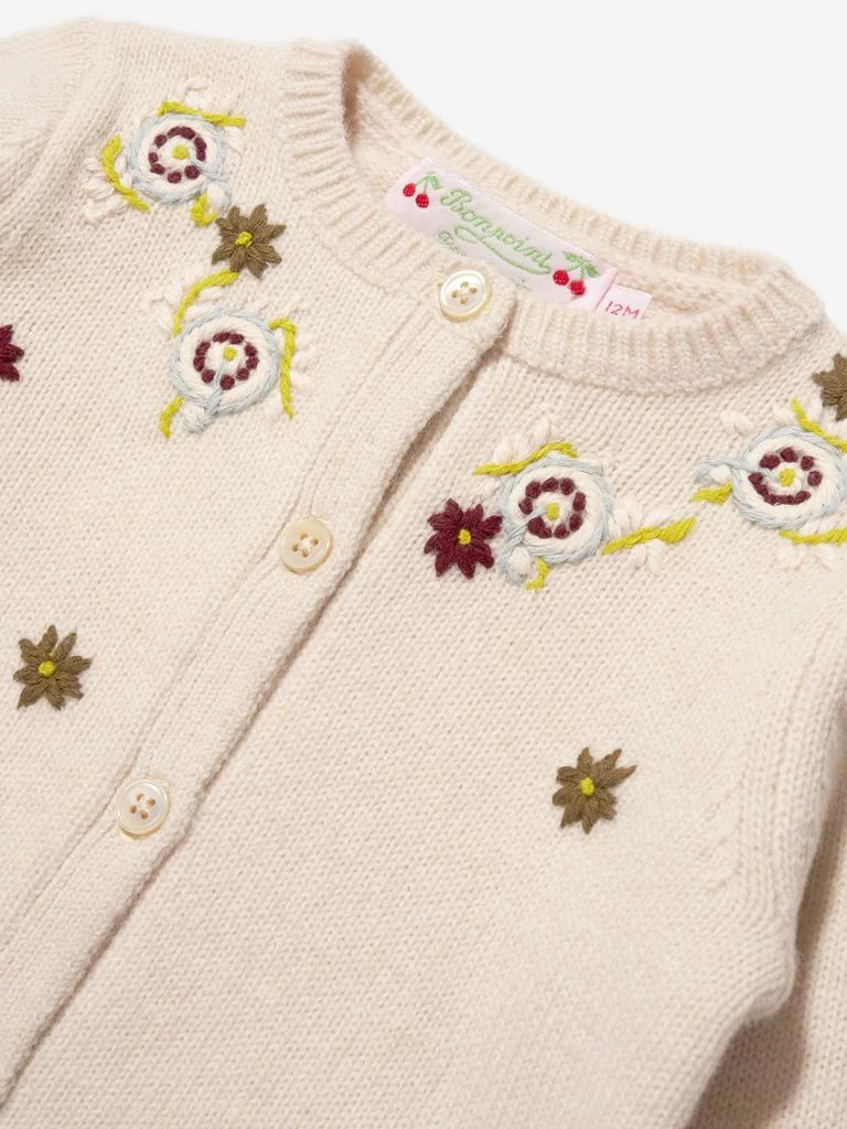 商品Bonpoint|Bonpoint Baby Girls Telnie Wool Cardigan in Ivory,价格¥834,第3张图片详细描述