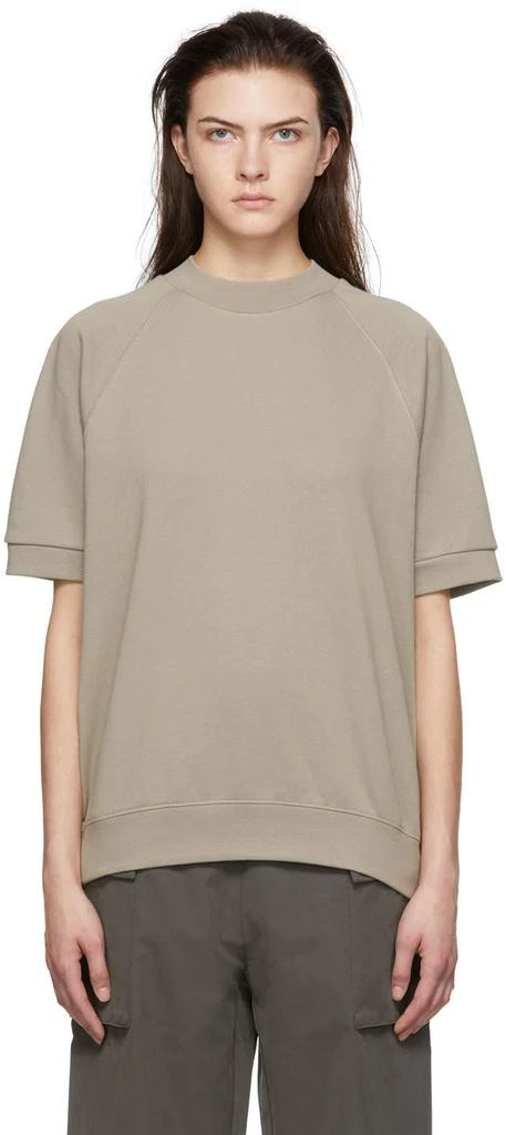 商品Essentials|Taupe Cotton Sweatshirt,价格¥194,第1张图片