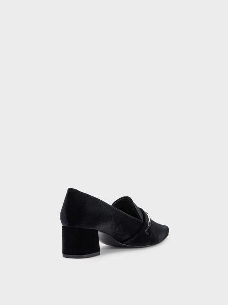 商品DKNY|Gallery Velvet Loafer Pump,价格¥523,第2张图片详细描述