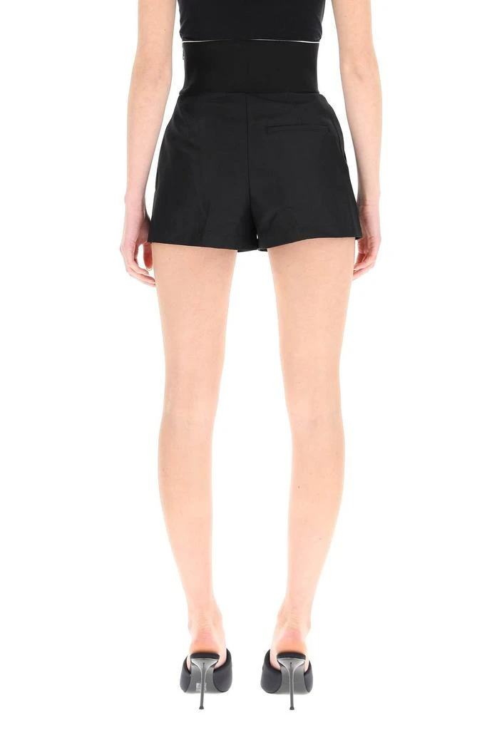 商品Alexander Wang|Alexander Wang Logo Waistband High-Waist Shorts,价格¥3200,第3张图片详细描述