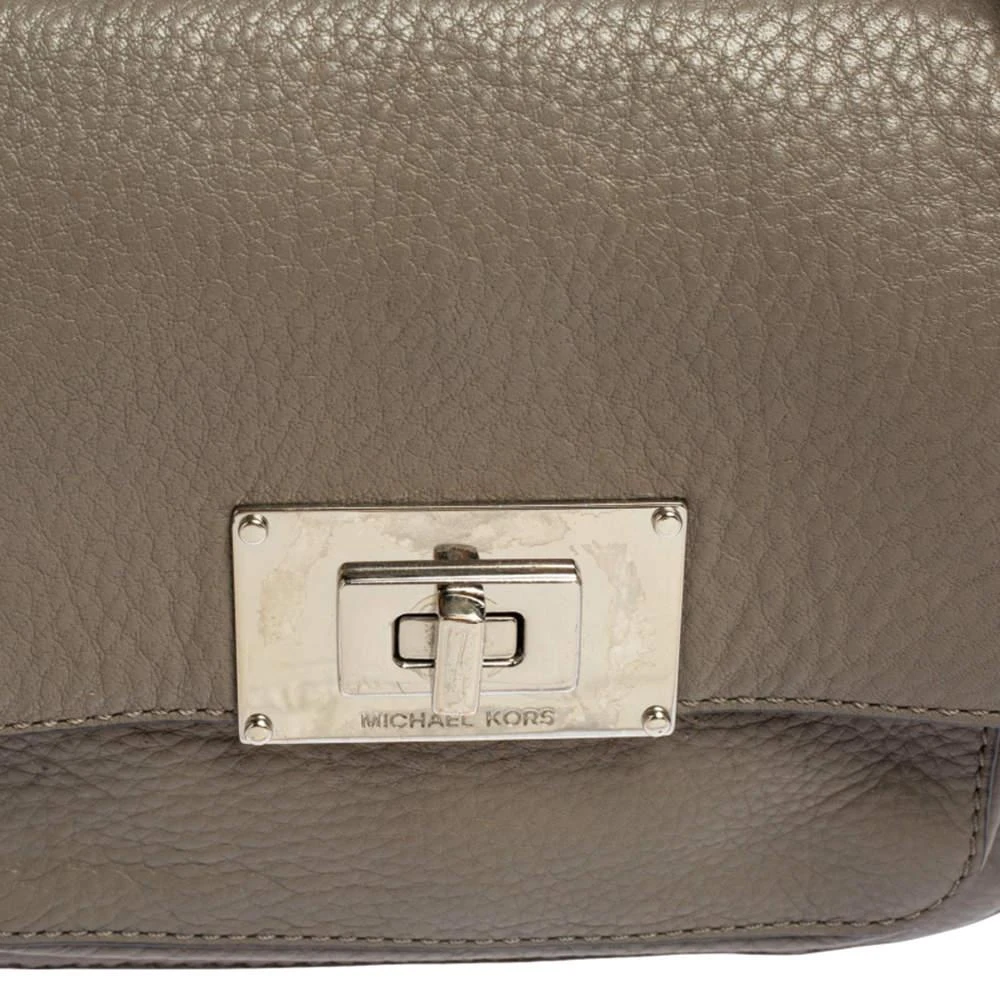 商品[二手商品] Michael Kors|Michael Kors Grey Leather Sloan Flap Shoulder Bag,价格¥814,第5张图片详细描述