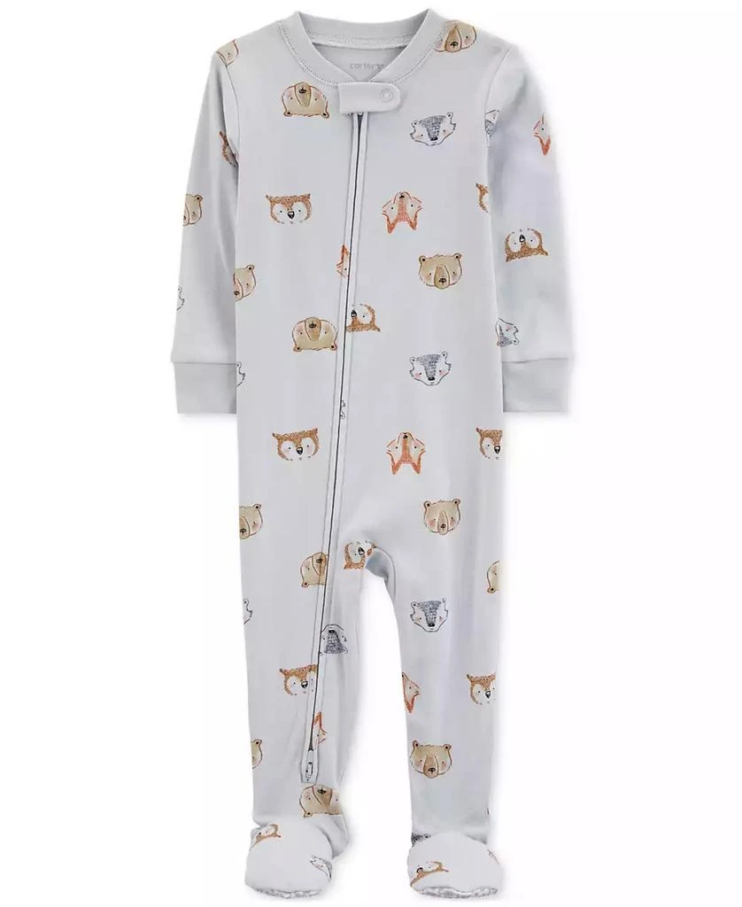 商品Carter's|Baby Boys and Baby Girl 2 Way Zip One-Piece 100% Snug Fit Cotton Footed Pajamas,价格¥68,第1张图片