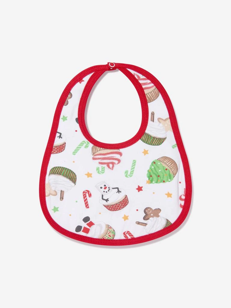 商品Magnolia Baby|Magnolia Baby Baby Festive Cupcakes Bib in White,价格¥70,第1张图片