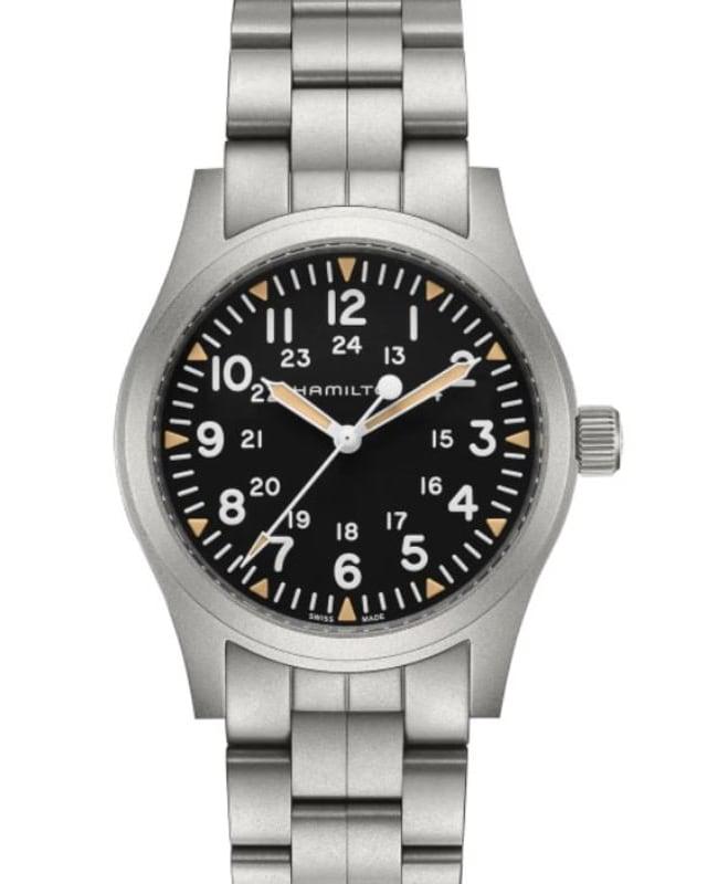 Hamilton Khaki Field Mechanical Black Dial Steel Men's Watch H69529133商品第1张图片规格展示