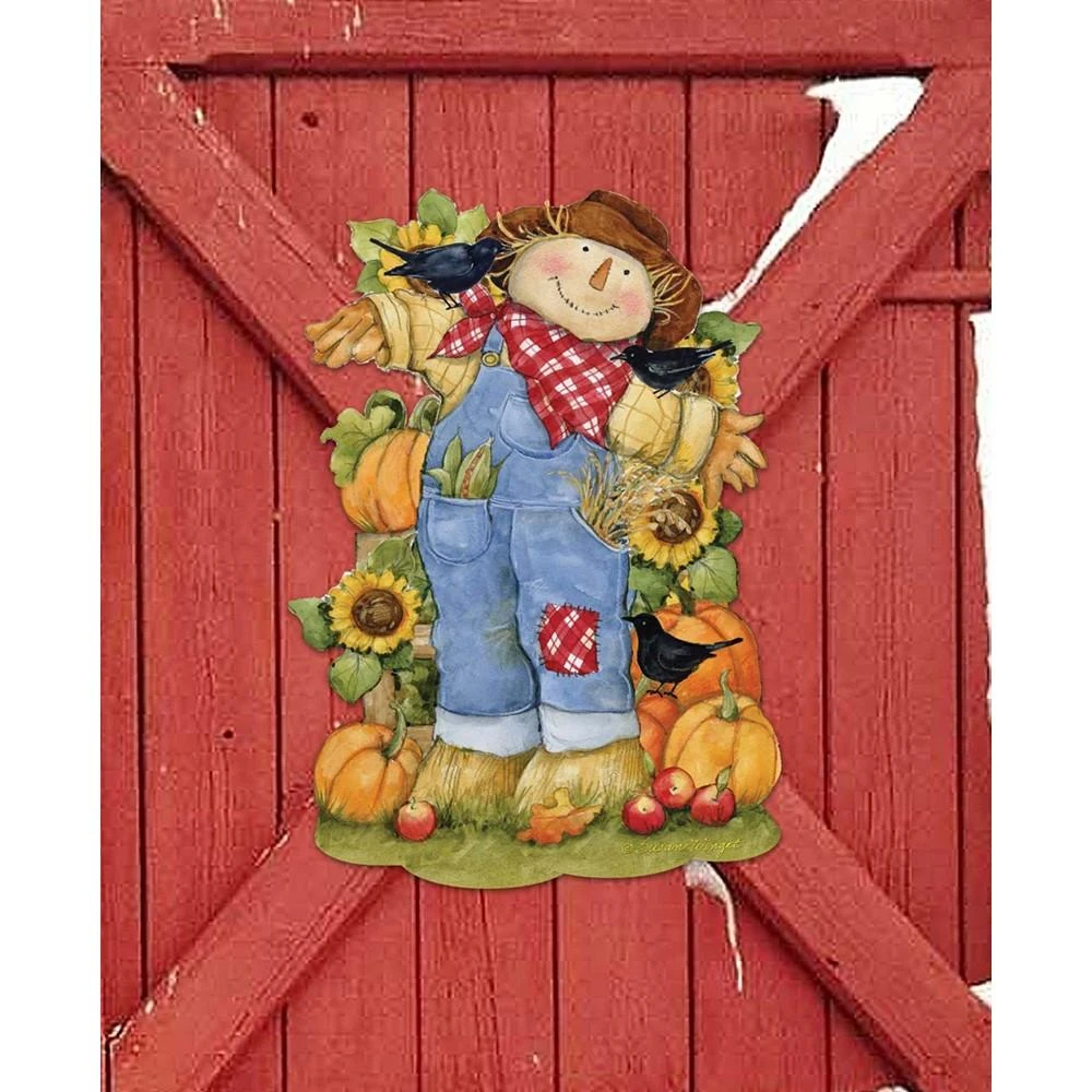 商品Designocracy|Holiday Door Decor Wall Decor Harvest Scarecrow Wooden Sign S. Winget,价格¥1099,第4张图片详细描述
