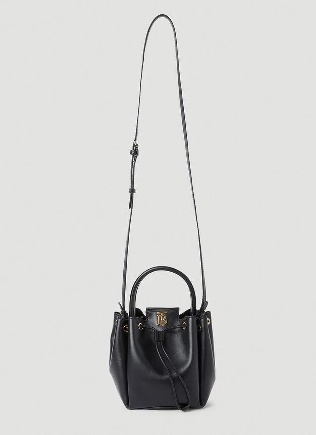 商品Burberry|Peony Bucket Bag in Black,价格¥10374,第4张图片详细描述