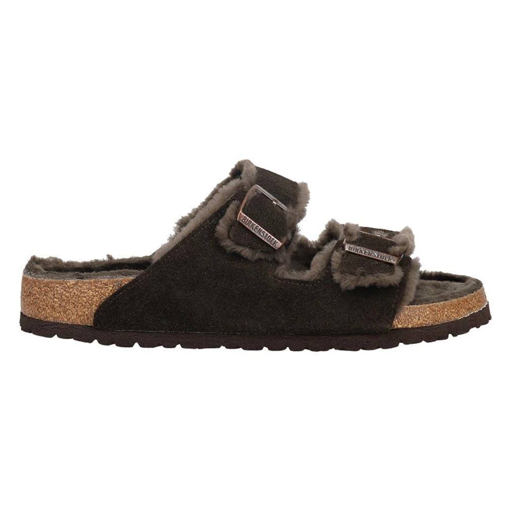 商品Birkenstock|Arizona Shearling Suede Slide Sandals,价格¥1112,第1张图片