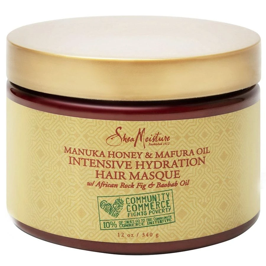 商品SheaMoisture|Intensive Hydration Hair Mask, Manuka Honey & Mafura Oil,价格¥118,第1张图片