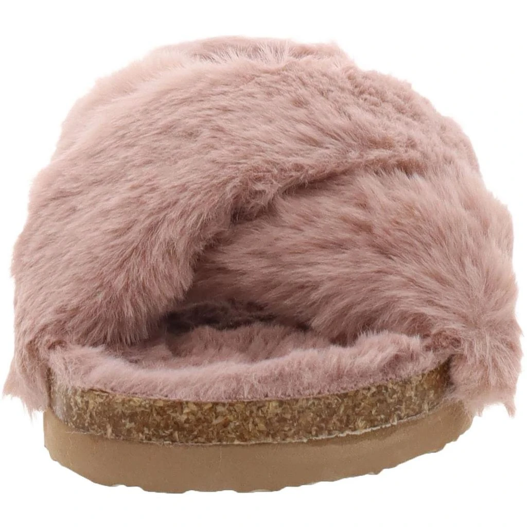 商品BC Footwear|BC Footwear Womens Myth Faux Fur Colorblock Slide Sandals,价格¥131,第4张图片详细描述