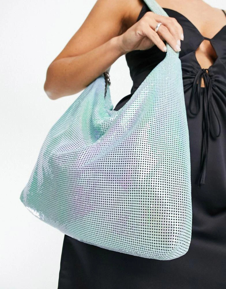 商品Topshop|Topshop deja diamante slouch bag in multi,价格¥339,第3张图片详细描述