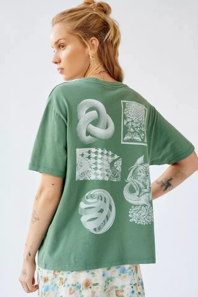 商品Urban Outfitters|M.C. Escher Collage Tee,价格¥114,第2张图片详细描述