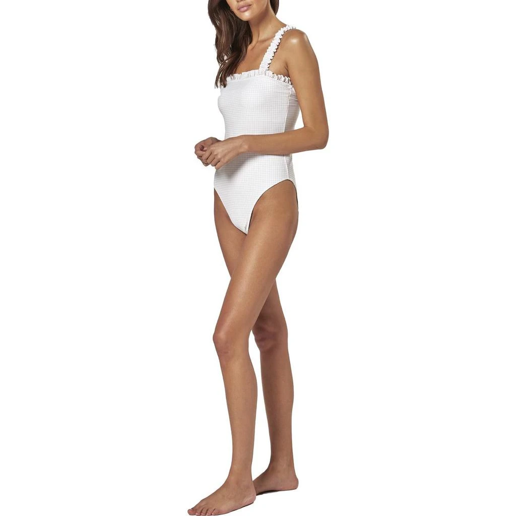 商品Charlie Holiday|Charlie Holiday Millie Women's Gingham Print Ruffle Trim One Piece Swimsuit,价格¥116,第2张图片详细描述