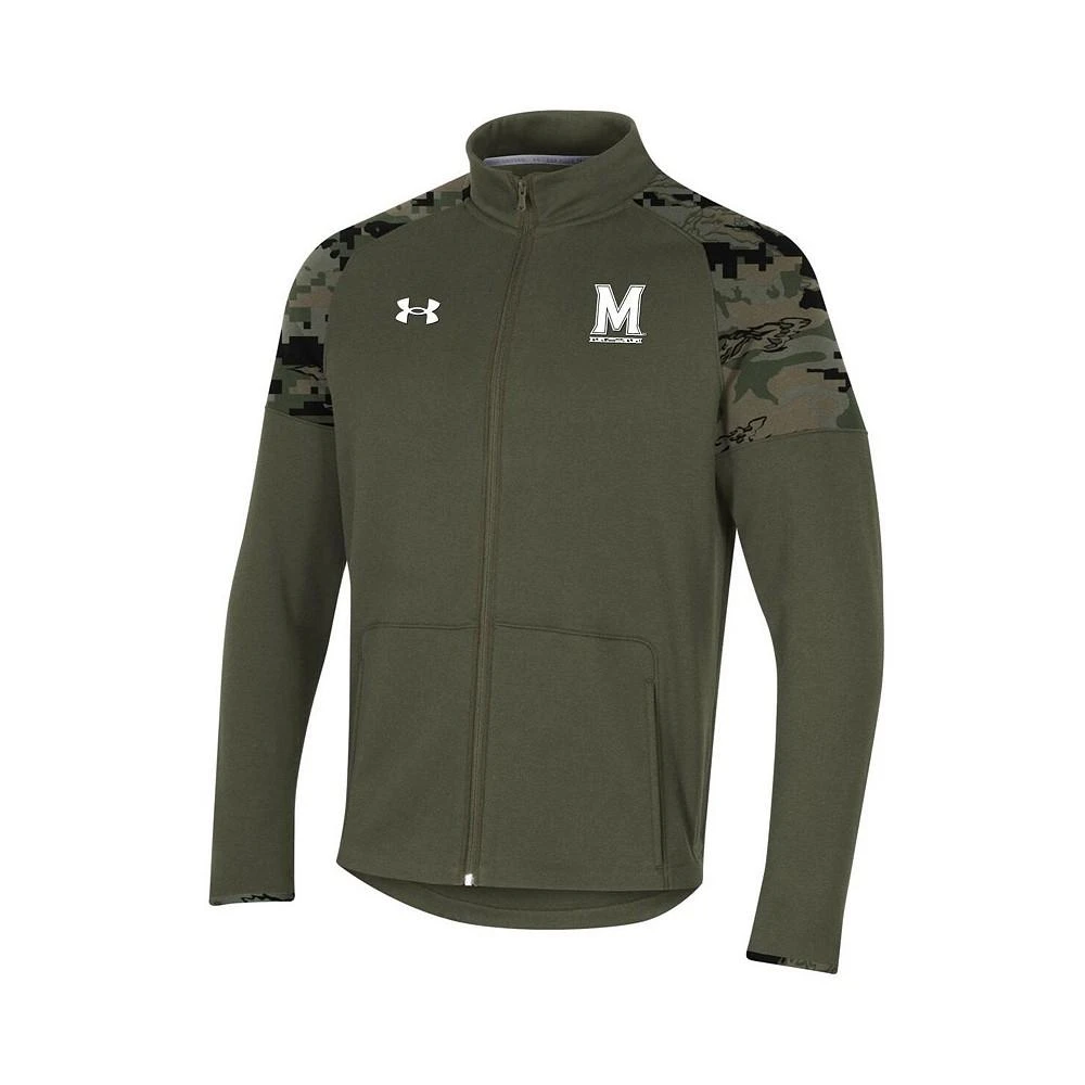 商品Under Armour|Men's Olive Maryland Terrapins Freedom Full-Zip Fleece Jacket,价格¥890,第2张图片详细描述