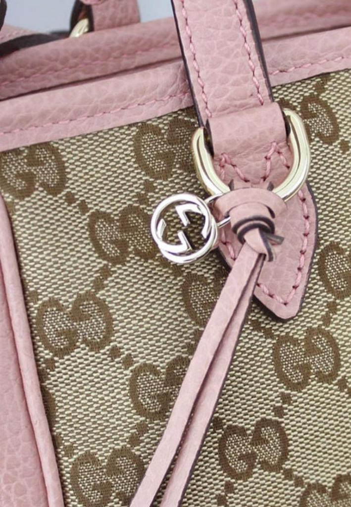 商品Gucci|Pink GG Canvas Small Bree Tote,价格¥10781,第6张图片详细描述