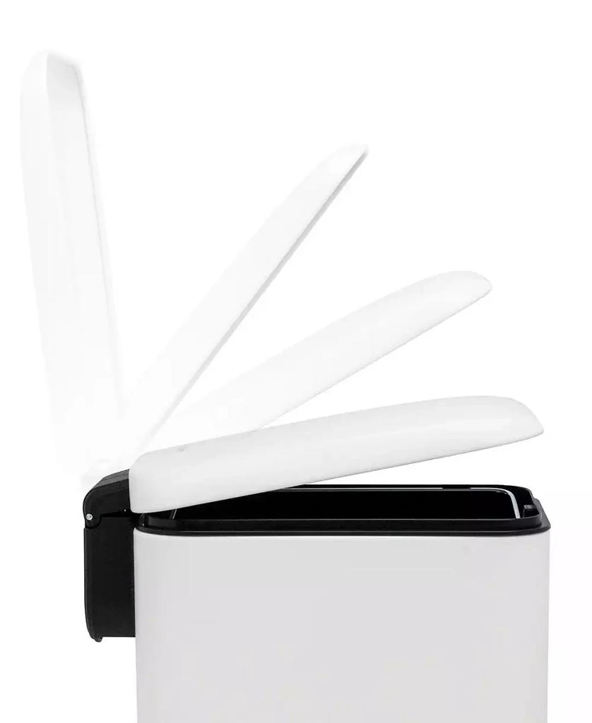 商品QualiaZero|Two 1.3 Gallon Slim Step On Trash Can Set, 2 Pieces, Twin Pack,价格¥202,第4张图片详细描述