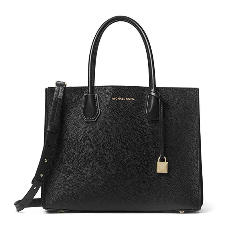 商品Michael Kors|Michael Kors 迈克高仕 女士黑色牛皮单肩包手提包 30F8GM9T3T-BLACK,价格¥2152,第1张图片