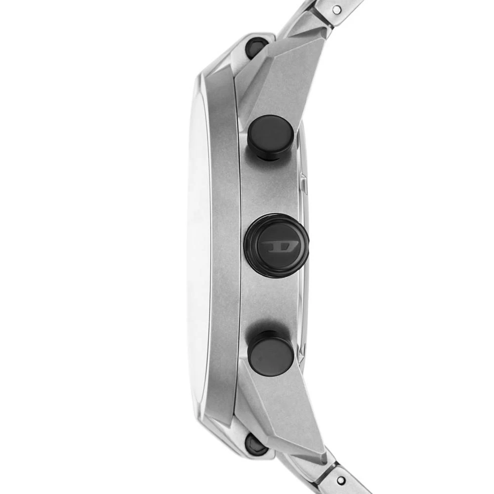 商品Diesel|Men's Chronograph Split Black Leather & Stainless Steel Bracelet Watch 51mm,价格¥1340,第2张图片详细描述