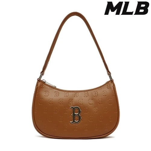 商品MLB|【享贝家】MLB 美联邦皮质腋下包饺子包棕色3ABQS022N-43BRS-FREE,价格¥534,第1张图片