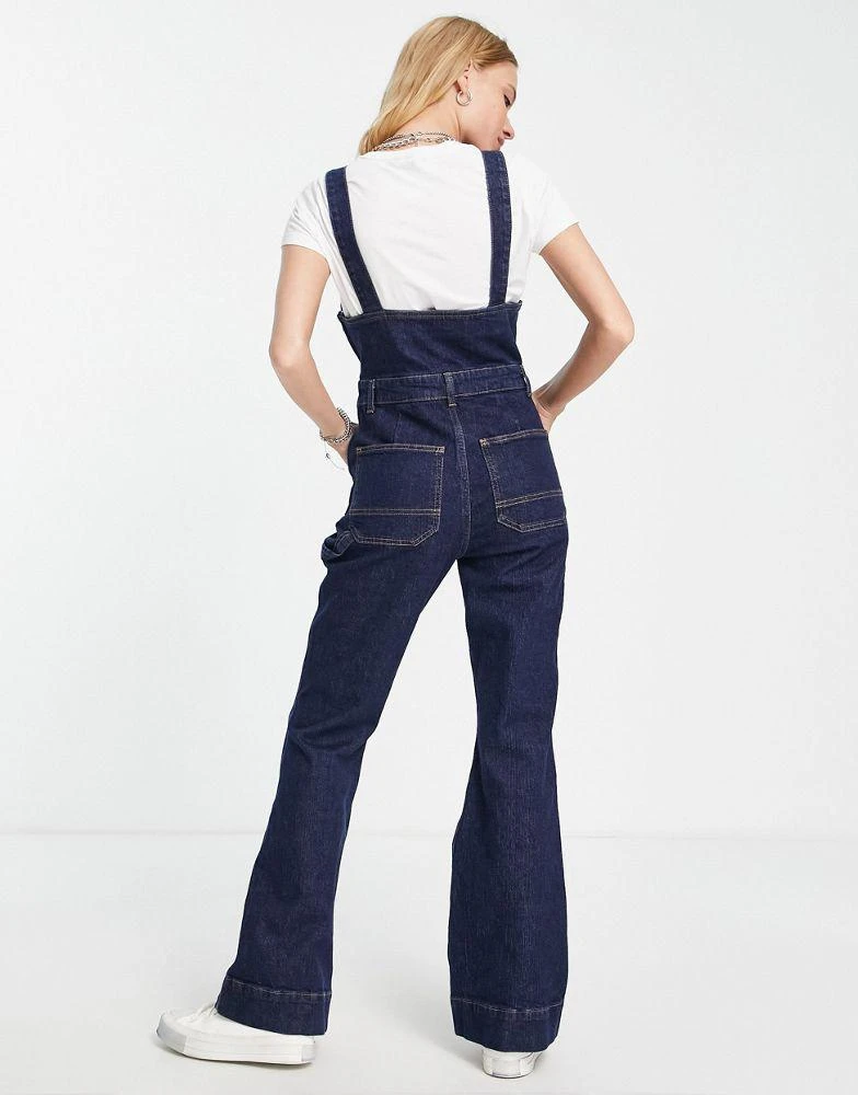 商品Topshop|Topshop Joni flare denim jumpsuit in indigo,价格¥292,第2张图片详细描述