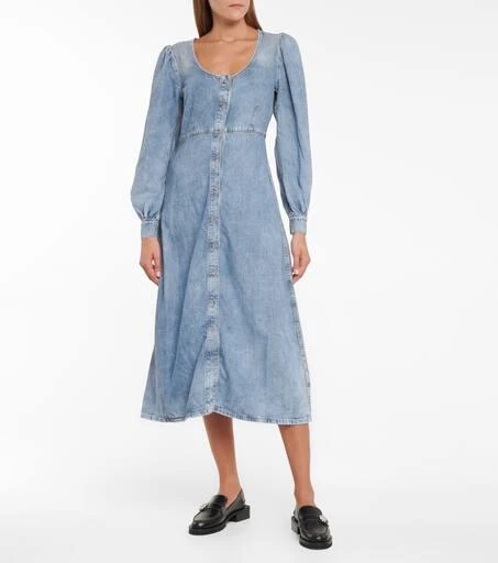 商品Ganni|Denim midi dress,价格¥2311,第2张图片详细描述