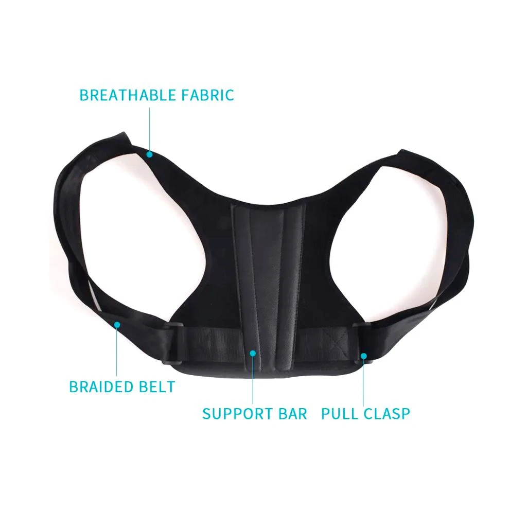 商品PURSONIC|Pursonic Adjustable Posture Corrector With Back Support Bar & Breathable Upper Back Brace,价格¥231,第2张图片详细描述