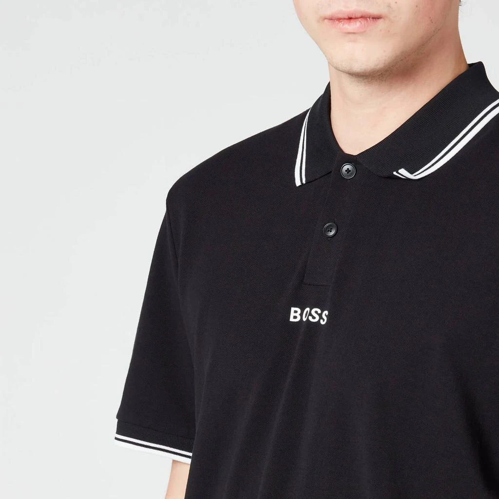 商品Hugo Boss|BOSS Orange Men's Pchup Polo Shirt - Black,价格¥366,第3张图片详细描述