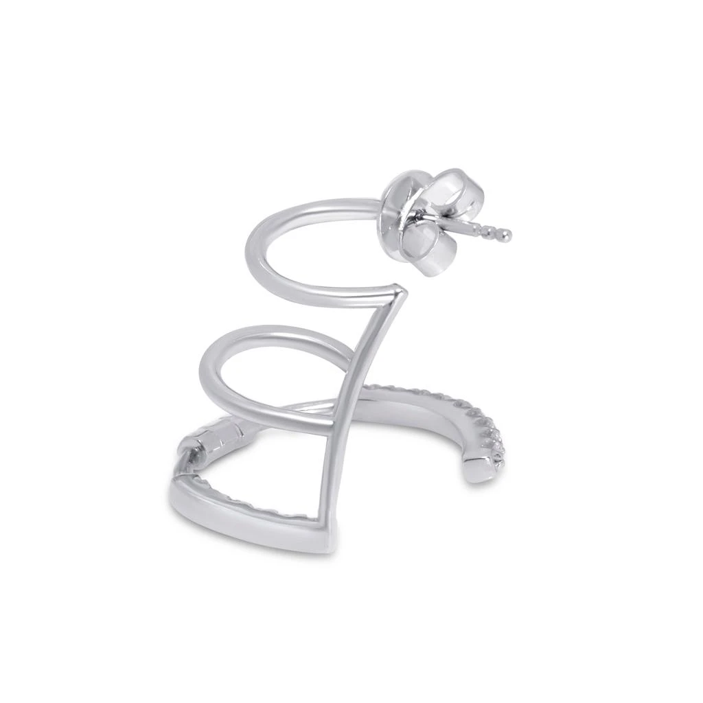 商品AME|Âme Totem 18K White Gold, Lab-Grown Diamond 0.36ct. tw. Multi Hoop Earring (Right),价格¥8694,第3张图片详细描述