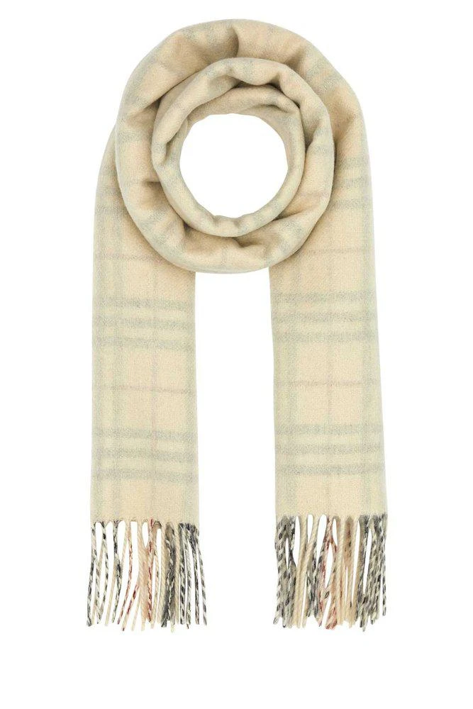 商品Burberry|Burberry Checked Reversible Fringed-Edge Scarf,价格¥3366,第1张图片