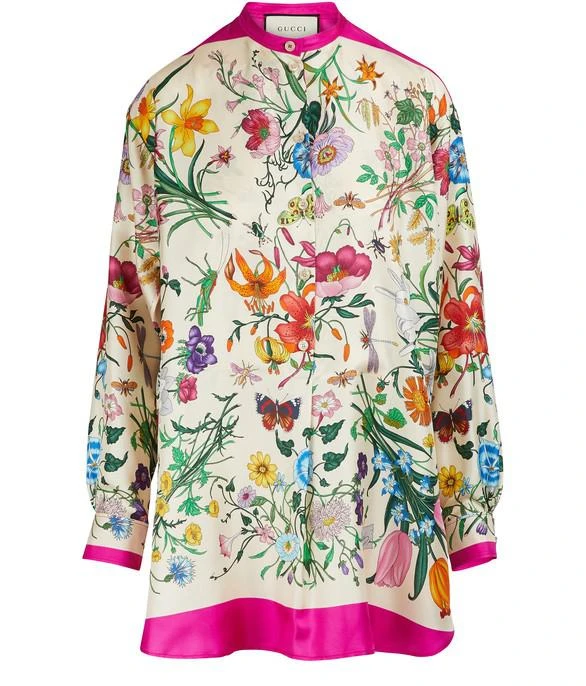 商品Gucci|Flora silk shirt,价格¥14556,第1张图片