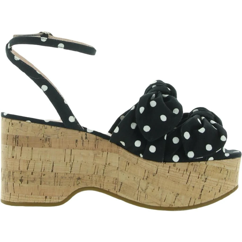 商品Kate Spade|Kate Spade New York Womens Julep Double Bow Ankle Strap Wedge Sandals,价格¥227,第2张图片详细描述