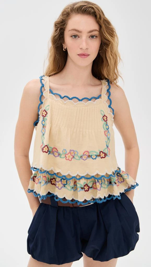 商品Sea|Melinda Emb Tank Top,价格¥1583,第1张图片