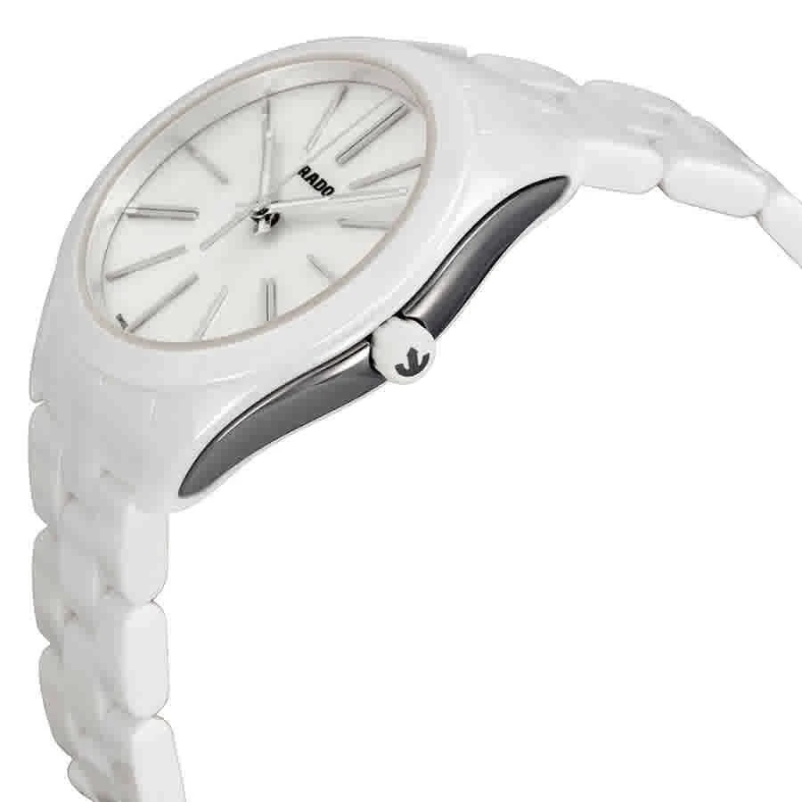 商品Rado|HyperChrome White Dial Stainless Steel and Ceramic Case Ceramic Bracelet Ladies Watch R32321012,价格¥7224,第2张图片详细描述