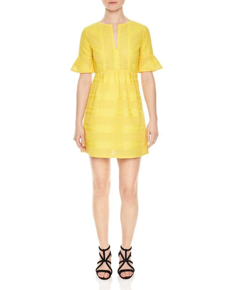 商品Sandro|Sandro Mimosa Lace Mini Dress,价格¥1859,第1张图片