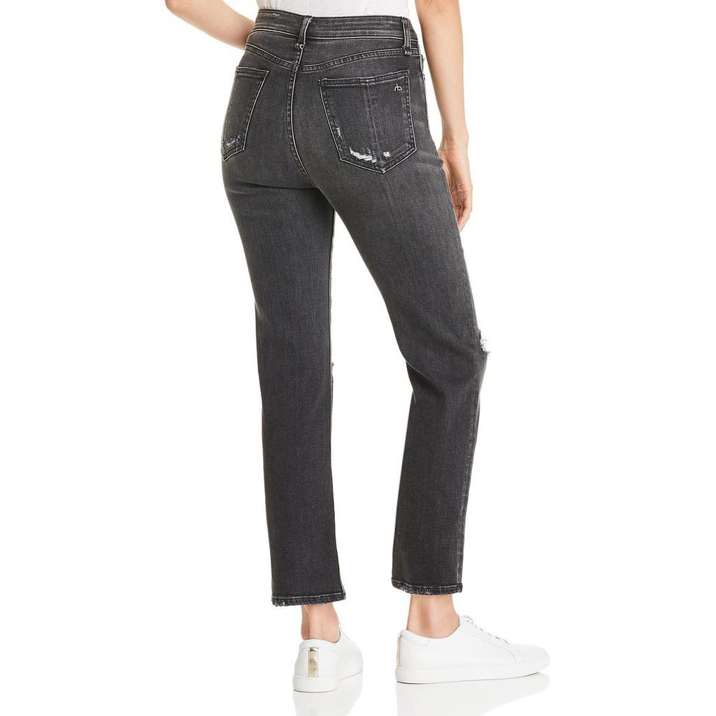 商品Rag & Bone|Rag & Bone Womens Nina High Rise Destroyed Cigarette Jeans,价格¥224-¥231,第4张图片详细描述