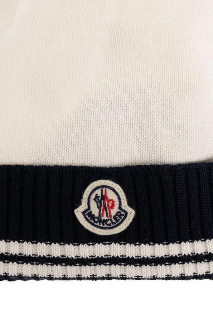 商品Moncler|Moncler Enfant Logo Patch Ribbed Beanie,价格¥793,第3张图片详细描述