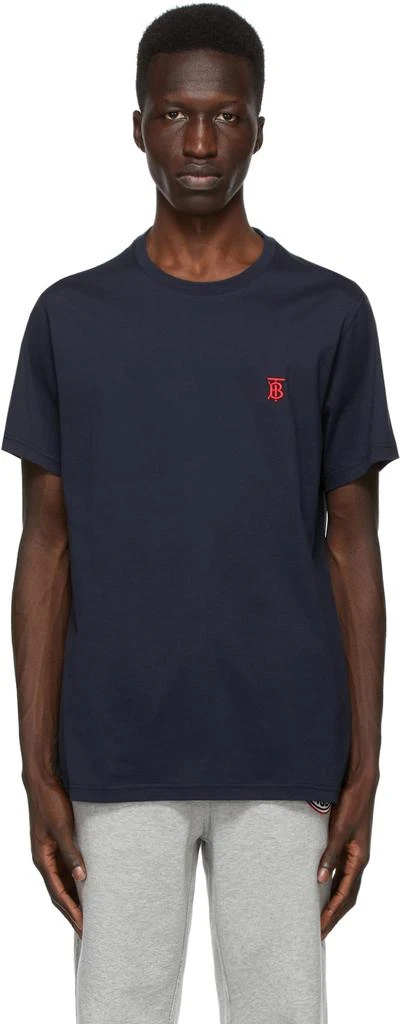商品Burberry|海军蓝 TB Monogram New Parker T 恤,价格¥2761,第1张图片