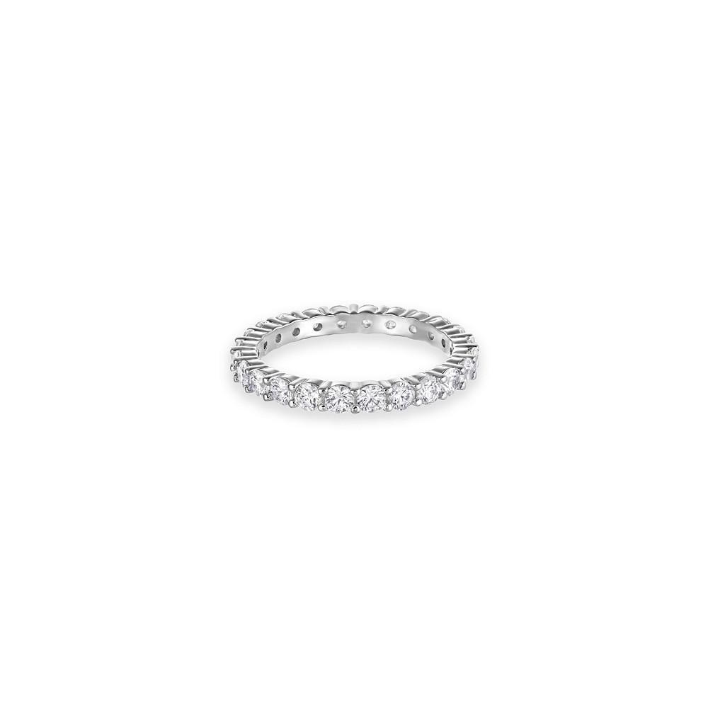 商品Swarovski|Vittore Xl Round Cut Rhodium Plated Ring,价格¥537,第1张图片