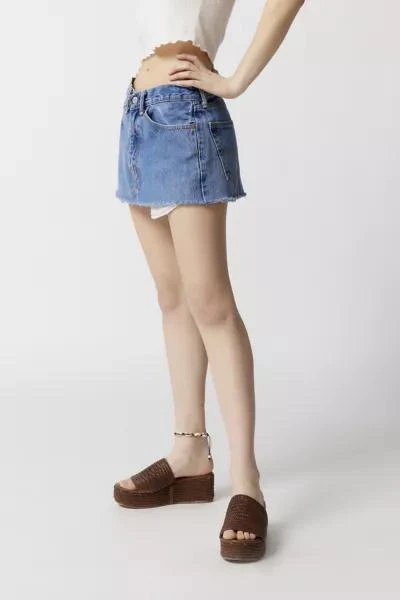 商品Urban Renewal|Urban Renewal Remade Levi’s® Low-Rise Denim Micro Mini Skirt,价格¥189,第5张图片详细描述