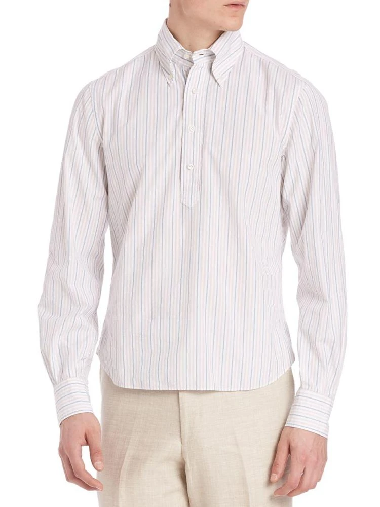 商品Eidos|Pin-Striped Cotton Shirt,价格¥1032,第1张图片